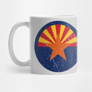 Retro Arizona State Flag // Vintage Arizona Grunge Emblem Mug